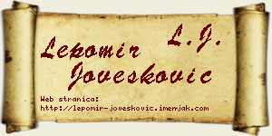 Lepomir Jovešković vizit kartica
